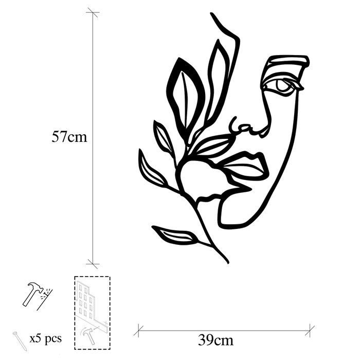 Wallity Woman Face Behind The Branch Wallity Woman Face Behind The Branch